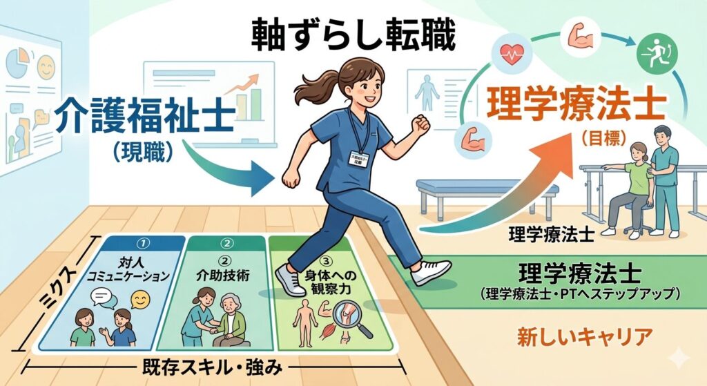 介護士から理学療法士への軸ずらし転職