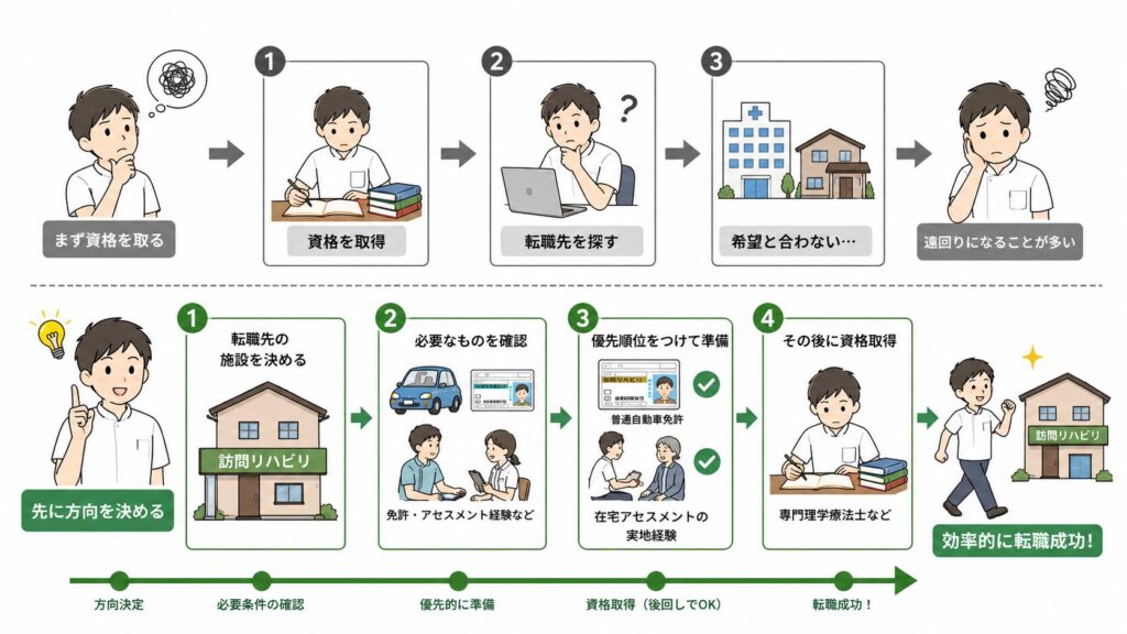 資格取得は転職先が決まってから逆算する